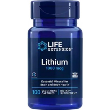 Lithium  1000mg 100 vcaps LIFE Extension