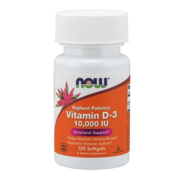 Vitamina D3 10.000 120 softgels NOW Foods