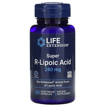 Super R-Lipoic Acid 240 mg, 60 vegetarian capsules Life Extension