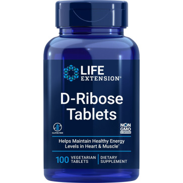 D-Ribose Tablets, 100 Vegetarian Tablets Life Extension