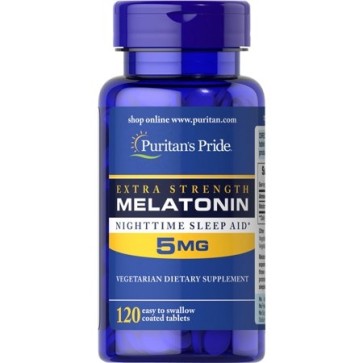 Melatonina 5mg Extra Forte 120s Puritan