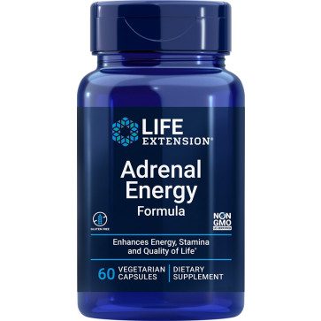 Adrenal Energy Formula, 60 Vegetarian Capsules Life Extension