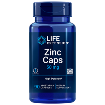 Zinc 50mg 90 veg caps LIFE Extension
