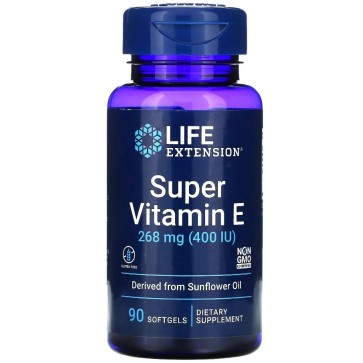 Super Vitamin E 268 mg (400 IU), 90 softgels LIFE Extension