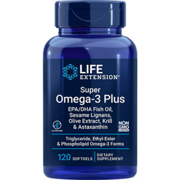 Super Omega-3 EPA/DHA Fish Oil, Sesame Lignans & Olive Extract (Enteric Coated) 120 enteric-coated softgels
