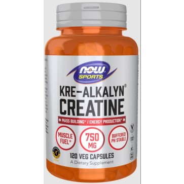 Kre-Alkalyn(R) Creatine 750 mg  120 caps  Now foods