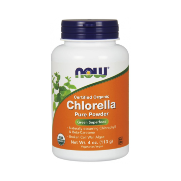 Chlorella Powder, Organic 113g Now foods