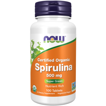 Spirulina 500mg 100 tbs NOW Foods