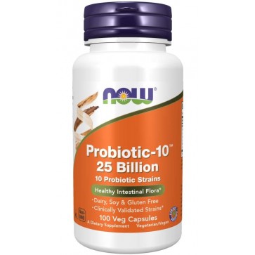 Probiotic 10 25 Billion 100 Veg Capsules Now foods