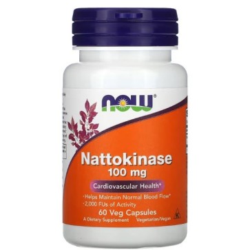 Nattokinase 100 mg 60Veg Capsules NOW Foods