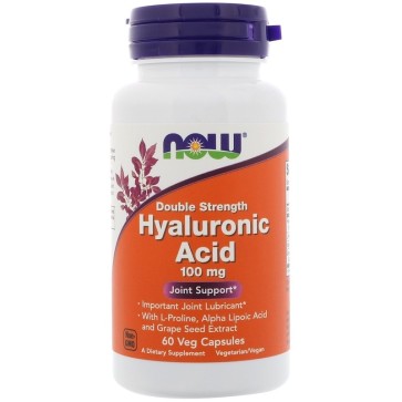 Hyaluronic Acid 100mg MSM 60s Now Foods