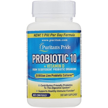 Probiotic 10 com Vit D 60s PURITAN