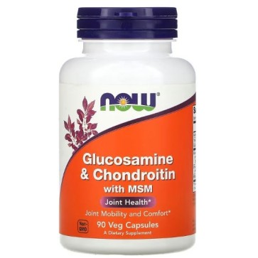 Glucosamine & Chondroitin with MSM 90Veg Capsules Nowfoods