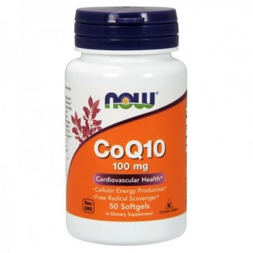 CoQ10 100mg 50 Softgels Now Foods