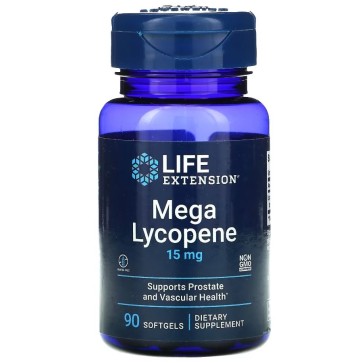 Mega Lycopene 15 mg, 90 softgels Life Extension