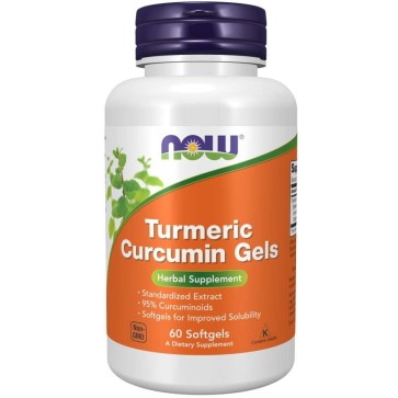 Turmeric Curcumin Gels 60 Softgels Now foods