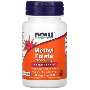 Methyl Folate 5.000mcg 50vcaps NOW Foods