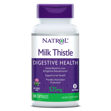 Milk Thistle Digestive Health, 525 mg, Capsules, 60ct Natrol