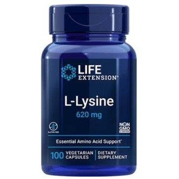 L-Lysine 620 mg, 100 vegetarian capsules  Life Extension