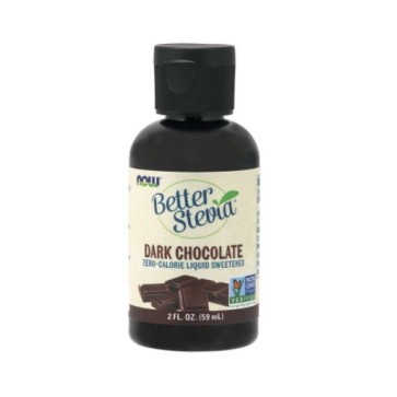 Better Stevia Dark Chocolate Zero cal. 59ml NOW Foods