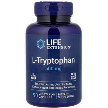 L-Tryptophan, 500 mg, 90 Vegetarian Capsules Life Extension
