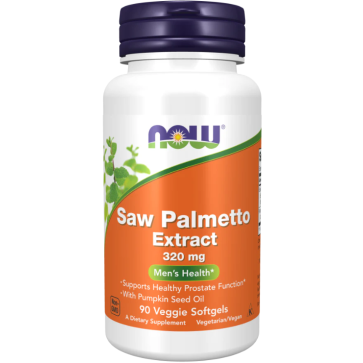 Saw Palmetto Extract, Men's Health, 320 mg, 90 Veggie Softgels Now foods