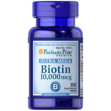 Biotin 10.000mcg 100 caps Puritans