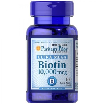 Biotin 10.000mcg 100 caps Puritans