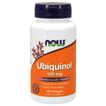 Ubiquinol 100mg 60s Now foods