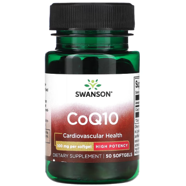 CoQ10, High Potency, 100 mg, 50 Softgels Swanson