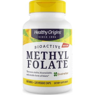 Methyl Folate 800mcg 120 veg caps Healthy Origins