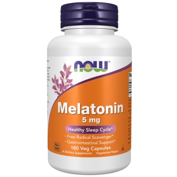 MELATONIN 5mg 180 VCAPS Now foods