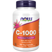 C 1000 Vitamina 100 veg caps 100mg bioflavonoids Now Foods