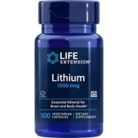 Lithium  1000mg 100 vcaps LIFE Extension