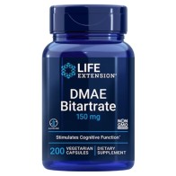 DMAE Bitartrate Dimethylaminoethanol 150 mg, 200s Life Extension
