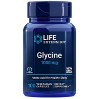 Glycine 1000 mg, 100 vegetarian capsules Life Extension
