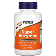 SUPER ENZYMES  90 TABS now foods
