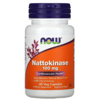 Nattokinase 100 mg 60Veg Capsules NOW Foods