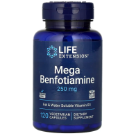 Mega Benfotiamine, 250 mg, 120 Vegetarian Capsules Life Extension