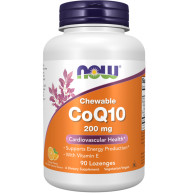 Chewable CoQ10, 200 mg, 90 Lozenges Now foods