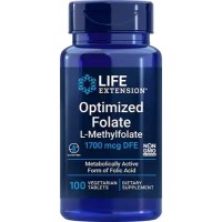 Optmized Folate 1000mcg 100tbs LIFE Extension