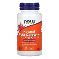 NATURAL  BETA CAROTENE 25000 90 SGELS Now