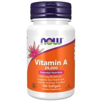 Vitamina A 25,000 iu 100 Softgels Now foods