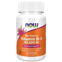 VITAMINA  D3 50.000 IU 50 SGELS Now foods