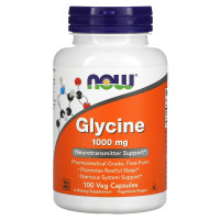 Glycine, 1,000 mg, 100 Veg Capsules Now foods