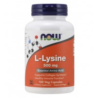L-Lysine 500mg 100 capsules Now Foods