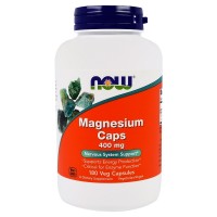 Magnesio Caps 400mg 180 vegcaps Now Foods