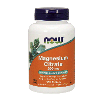 Magnesium Citrate 200mg 100 tabs Now Foods