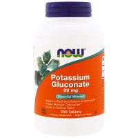 Potassium Gluconate, 99 mg, 250 Tablets Now