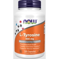 L-TYROSINE 500mg  120 vcaps Now foods